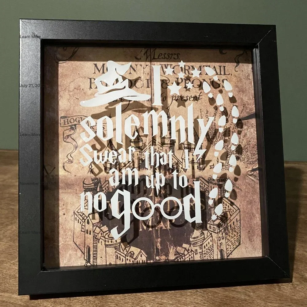 Marauder's Map Shadowbox 8